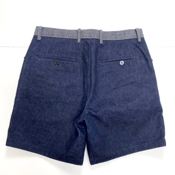 WOOYOUNGMI Denim Shorts in Dark Indigo Blue - Picture 3 of 8
